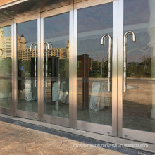 Stainless Steel Tempered Glass Commercial Entry Glass Door